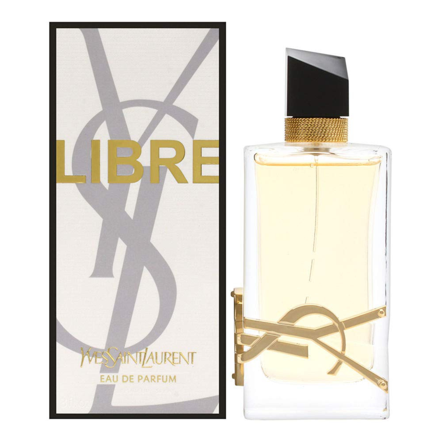 YSL Libre perfume bottle and packaging on a white background