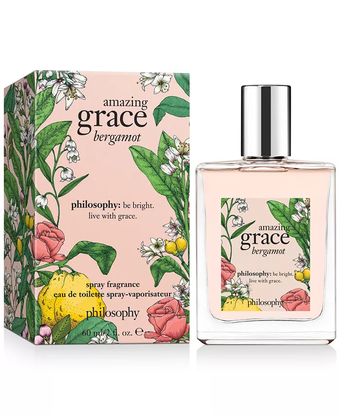 Philosophy Amazing Grace Bergamot Eau de Toilette Spray for Women 2 oz 60ml bottle