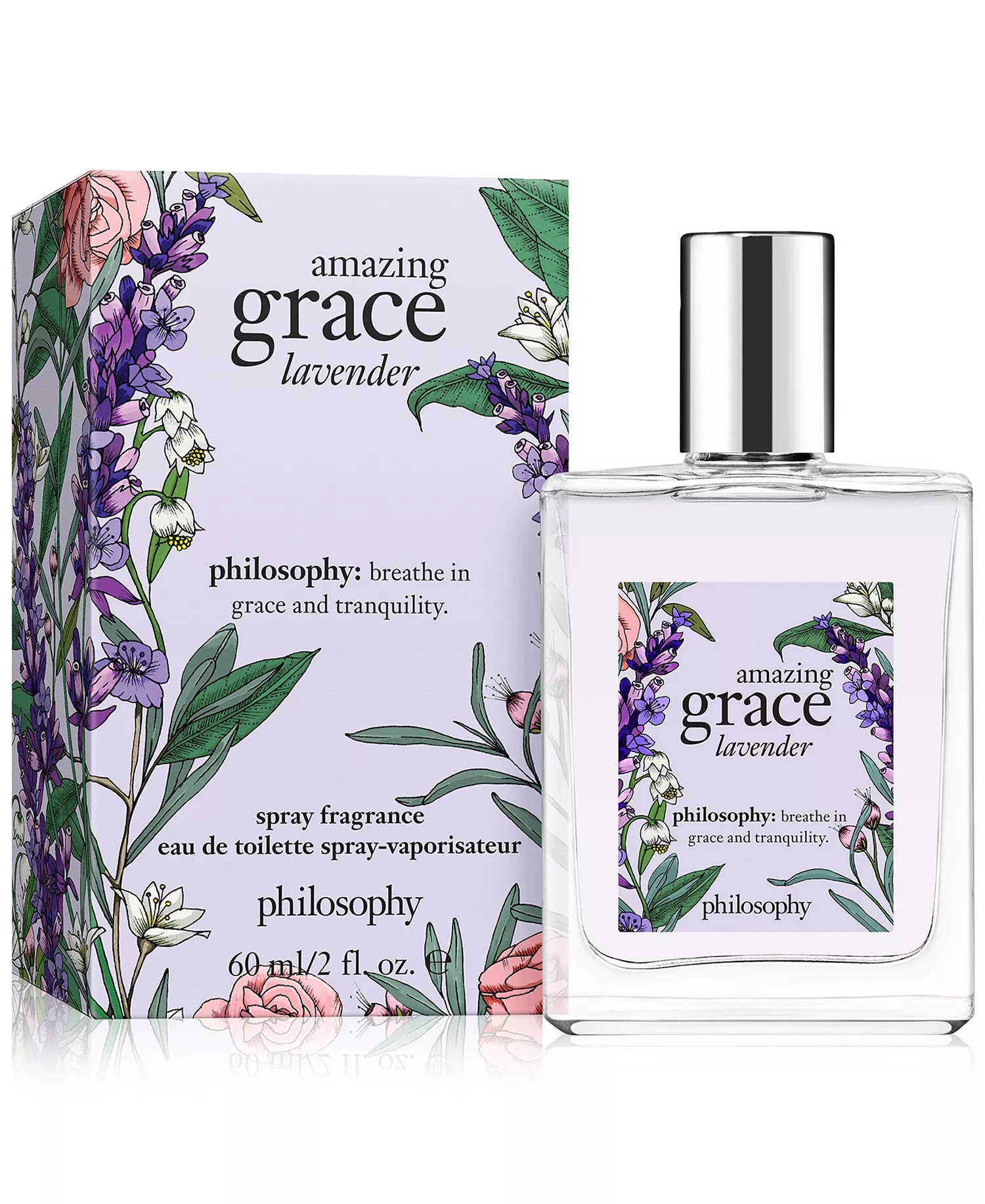 Philosophy Amazing Grace Lavender Eau de Toilette Spray for Women 2 oz bottle