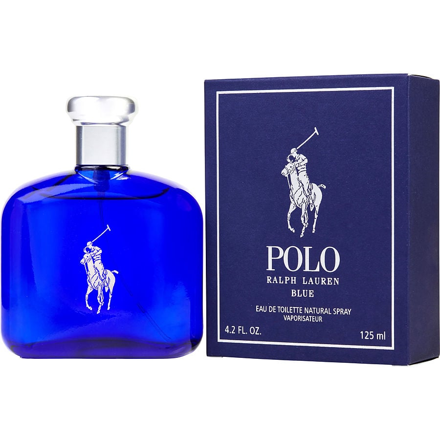 Ralph Lauren Polo Blue Eau De Toilette Spray for Men 4.2 oz bottle