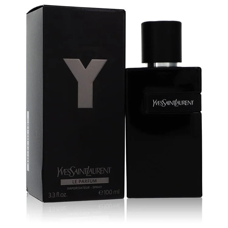 Yves Saint Laurent perfume bottle and packaging on a white background
